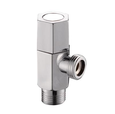 China Toilet Room Hex Handle ABS Chrome Plastic Toilet Angle Valve Angle Stop Valve for sale