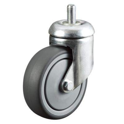 China 125mm Traditional Industrial Medium Duty Swivel Threaded Rod Strip Shopping Trolley Trolley Caster Wheel for sale