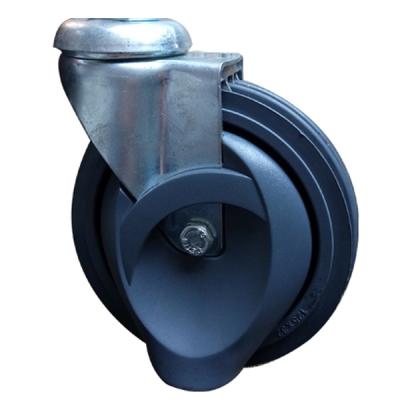 China Low Noise China Factory Purchasing 5 Inch Trolley Caster Swivel Bolt Hole Lift Caster for sale