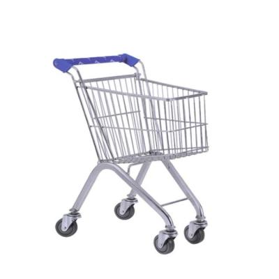 China Convenience Kids Metal Shopping Cart 100L Supermarket Shopping Trolley for sale