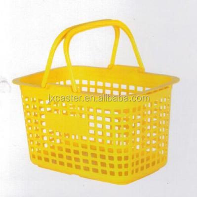 China Eco - Friendly Japanese Supermarket 25L Side Hole Hand Shopping Basket With Double Handle for sale