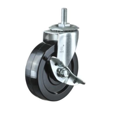 China Pneumatic Industrial Caster Rubber Wheel With 60-80Kg Bolt Capacity for sale