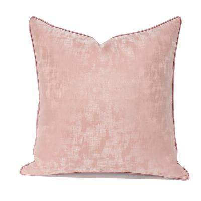 China Customizable Pattern Pillow Living Room Sofa Mattress Headrest Chair Back Chair Back Office Waist Nondisposable Pink Abstract Pillowcase for sale