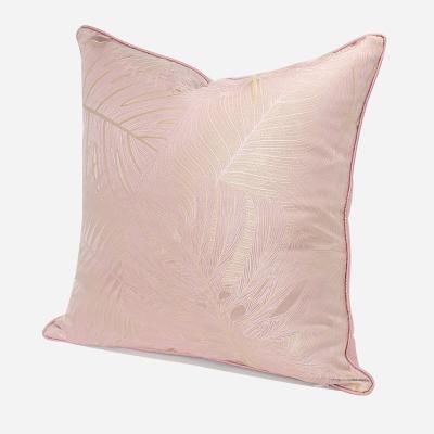 China Nondisposable Living Room Pattern Nondisposable Soft Pink Sofa Back Cover Flower Pattern Flower Room Bag Bedroom Bed Back Cushion for sale