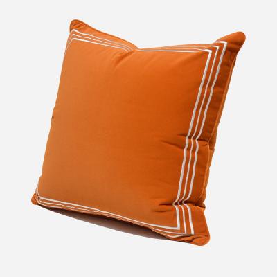 China Nondisposable Modern Chinese Orange Hotel Nondisposable Modern Chinese Orange GUEST ROOM New Suede Pillow Cover Living Room Sofa Pillow Office Cushion Cover for sale