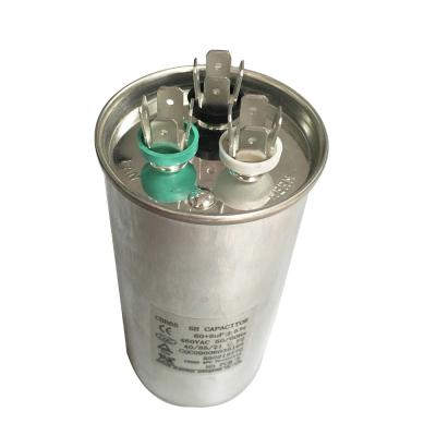 China 60uF Air Conditioner Dual AC Capacitor For CBB65 Fan Motor Run Capacitor for sale