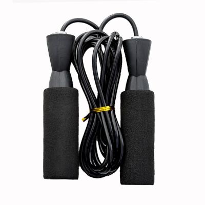 China Pp+pvc Manufacturers Can Wholesale Customized Logo Adjustable Sponge Jumping Sports Supporting Jumping Rope for sale