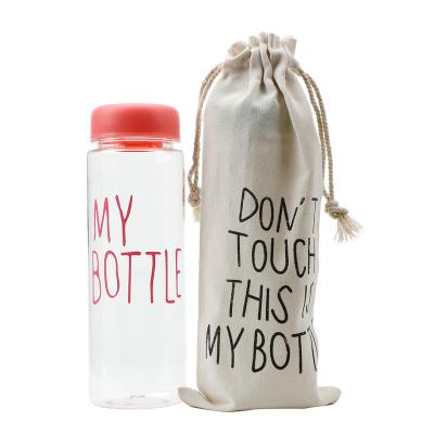 Κίνα My Bottle Promotion Clear Plastic Water Bottle With custom logo Sports Drinking bottle with Lid προς πώληση