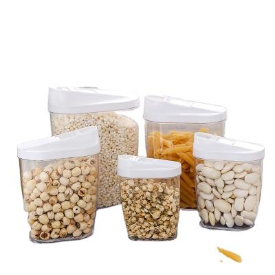 China 5 pcs set Pantry Kitchen Plastic Storage Box With lid pp Food storage container set à venda