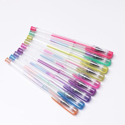 China Promotional glitter gel pen kawaii uniball gel pen color pen gel for sale