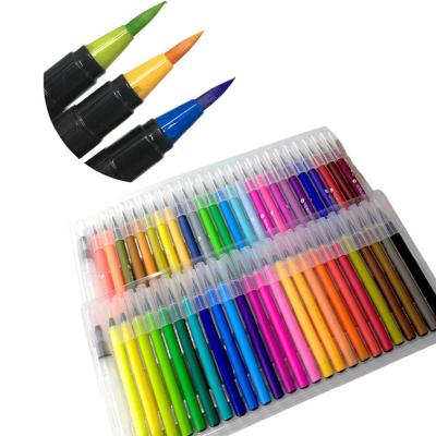 China Personalized Drawing/Painting/Coloring Watercolor Brush Marker Pen with 1 Water Brush Pen for Manga Comic Calligraphy for sale