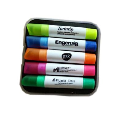 China office & High Quality Material Vibrant Colors School Markers Solid Wax Highlighter Bar for sale