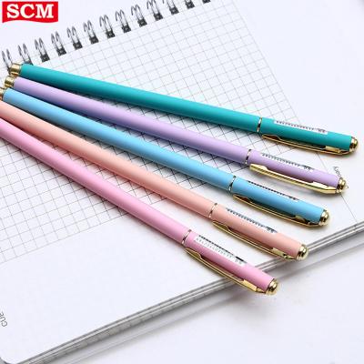 China Normal Colored Activity 0.5mm Bullet Metal Gel Pen Signature Pen , Gel Pen Custom Logo for sale