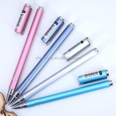 China Promotional Pen Factory Promotional Gel Ball Pen Metal Metal Clip With Logo for sale