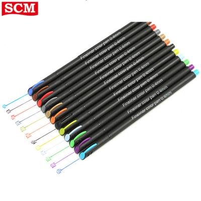 China Drawing / Painting / Doodling 24 Pcs / Set Line Drawing Pen For Manga Cartoon Advertising Fine Design Water Color Pens Stationery School Supplies for sale