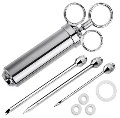 China Sustainable 2oz 3 Needle Meat Injector, Marinade Injector, Seasoning Injector for sale