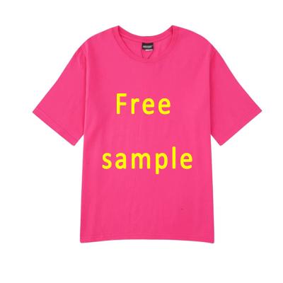 China Wholesale Custom High Quality Unisex Anti-Wrinkle Free Sample T-Shirts Graphic Print Oversize T-Shirt For Men Women 100% Cotton Casual Fashion for sale