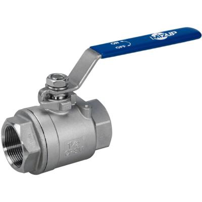 China General High Quality 2-Piece Ball Valve Threaded 1000WOG Gauge for sale