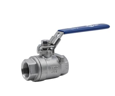 China General SS316 2-Piece Screwed End Ball Valve for sale