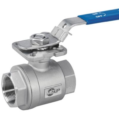 China General Made In Taiwan ISO 5211 Direct Mounted 2-Piece Screwed Ball Valve for sale