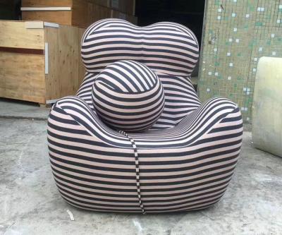 China Modern Design UP5 Cooling Chair With Ball Lounger Fiberglass Shell Fabric Cushion Lounge Chair for sale