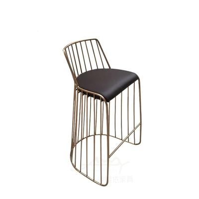 China Modern Furniture Reproduction Golden Brides Veil Brass Bar Stool By Stainless Steel for sale