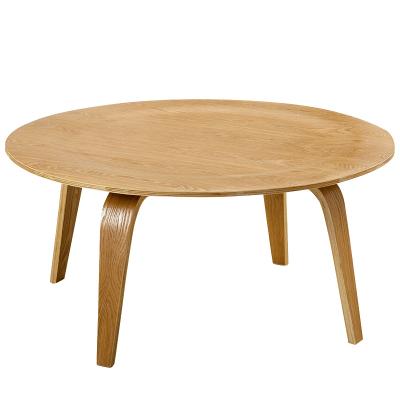 China Convertible Modern Round Design Living Room Furniture Wooden Coffee Tea Table For Home for sale