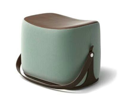 China New Modern Designer Stool Leather Fancy Stool For Interior Design for sale