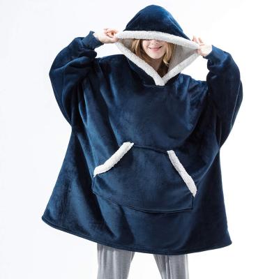 China Breathable Oversized Wearable Sweatshirt Covers Women Men Warm Cozy Giant Hug Hoodie Sweater With Front Pocket for sale