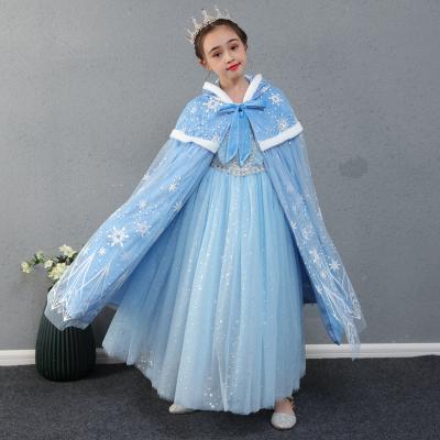 China Breathable Princess Cloak Little Girls Halloween Christmas Cosplay Costume Dress up for sale