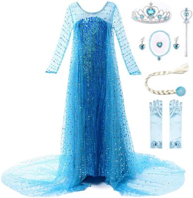 China Girls' Formal Princess Costume Birthday Party Halloween Cosplay Dress Up for sale