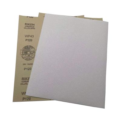 China High Efficiency 1000 Grit White Coated Wet And Dry Sand Paper Sanding Sheet For Sanding for sale