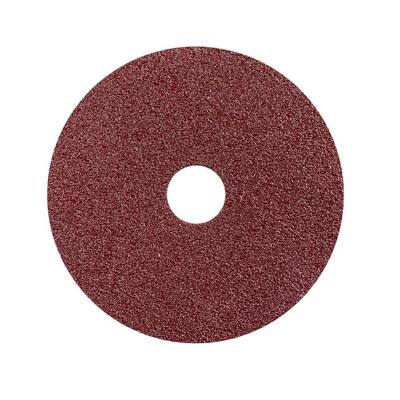 China High Performance 5 Inch Red Fiber Abrasive Disc Aluminum Oxide Grinding Sanding Paper Discs for sale