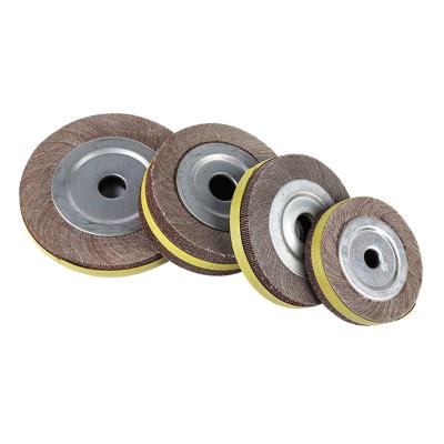 China High Quality High Efficiency Aluminum Oxide Abrasive Mounted Interleaved Fin Wheel For Stainless Steel for sale