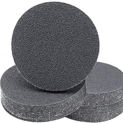 China 8 Inch Black Hook and Loop Silicon Carbide Around Sandpaper Sandpaper Sanding Disc for Stone for sale