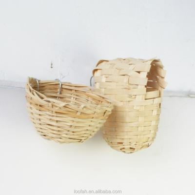 China Sustainable bamboo nests for small birds for sale