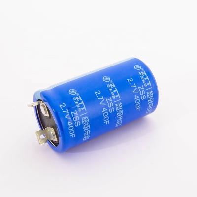 China Emergency power supply with small etc. current NEW! Hot sale! RoHS Compliant ISO9001 Smart UPS Power Bank Car Start Stop Meter 2.7V 400F Snap-in Supercapacitor for sale