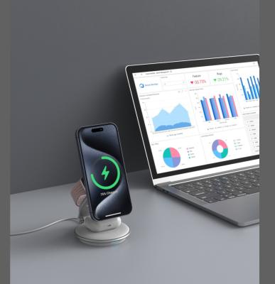 China Qi Fast Charging Wireless Charger 15W 10W 7.5W 5W With Magnetic for sale