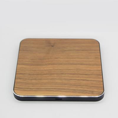 China QC3.0 Function Real Bamboo Wood Wireless Charger 10W For IPhone for sale