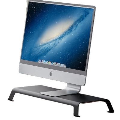 China Other Desk Organizer Black Computer Laptop Stand Monitor Elevating Table Riser with Aluminum Feet for sale