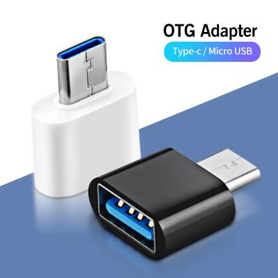 China Mobile Phone USB Type C OTG Adapter Micro USB Male To Type-C Female High Speed ​​Certified Mobile Phone USB Cable Converters Accessories for sale