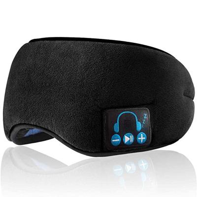 China Handsfree Hypnotic Music Eye Mask Mic Calling Headband Full Shading Sleep Blinder Music Blackout Eye Earmuff Blinder Mask Wireless for sale