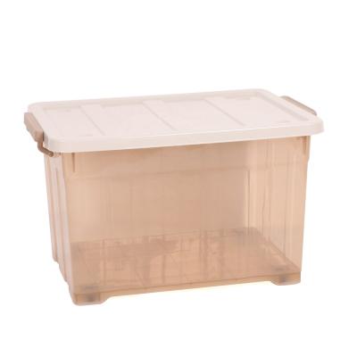 China New viable high quality stackable clear plastic tool box color toy storage box with wheels for sale