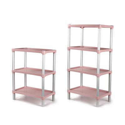 China Modern Aluminum Plastic Shelving Storage Support PP Alloy Durable Plant Rack for sale