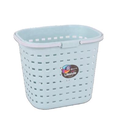 China Multi-purposer Matte Outdoor Storage Basket Rectangle Plastic Children Stored Laundry Hamper for sale