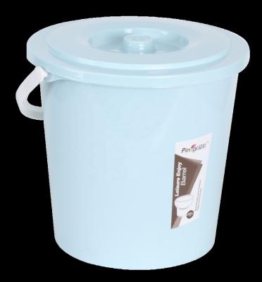 China Viable European Style Handle Water Pail Bucket 14L 17L 20L Thick Plastic Water Bucket With Lid for sale