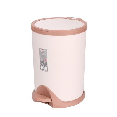 China Viable Wholesale Plastic Plastic Round Shape Trash Can Sale Price Trash Can Container for sale