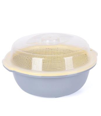 China Sustainable Kitchenware Vegetables Storage Basket Plastic Kitchen Strainer Drain Basket for sale