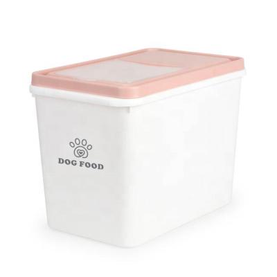 China Freshness Preservation 15kg Cat Dog Food Storage Container Accept Custom Logo Dustproof Pet Food Storage Box/Trash Can for sale