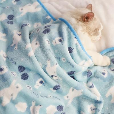 China Wholesale High Quality Stocked Pet Blankets for Cats and Dogs Winter Warmth Plush Blankets for Pet Nest Comforter Mats for sale